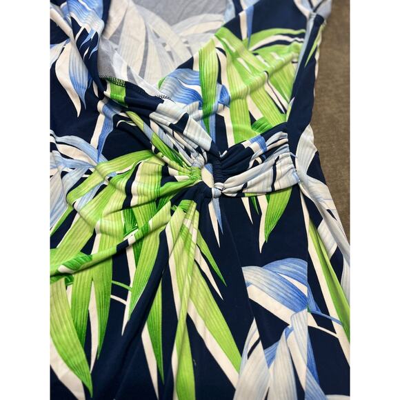 TOMMY BAHAMA women's Faux Wrap Jersey Dress Casual Resort Career Medium - Picture 6 of 8